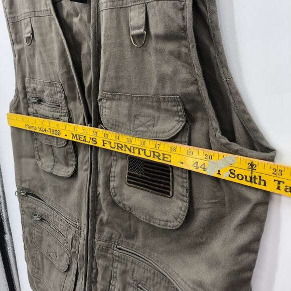 GUIDE GEAR Men's Full Zip Concealment, Photography, Shooting Vest Green Size L - Picture 6 of 11